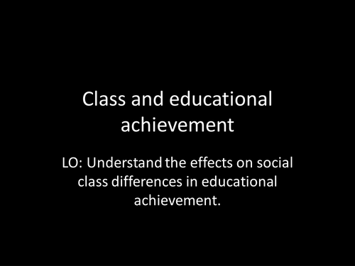Social class and education GCSE Sociology | Teaching Resources