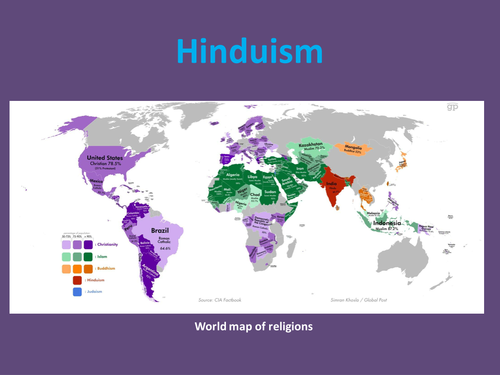 how many percent hinduism in the world