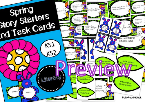 Spring Story Starters and Task Cards (KS1/KS2)