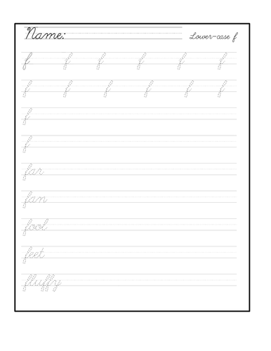 Primary School Cursive Handwriting Scheme KS1/2 Worksheets - Plus ...