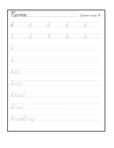 primary school cursive handwriting scheme ks12 worksheets plus