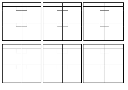 Netball Score Card Templates Halves Teaching Resources