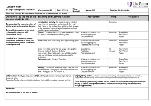 Year 10 Engineering Drawing Lesson by Michael Oyebode - UK Teaching ...