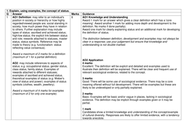 mock mini mark scheme ocr h180 h580 sociology template support class pptx mb