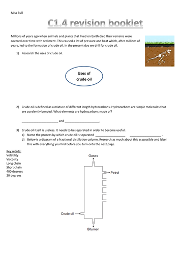 AQA complete C1 revision booklets | Teaching Resources