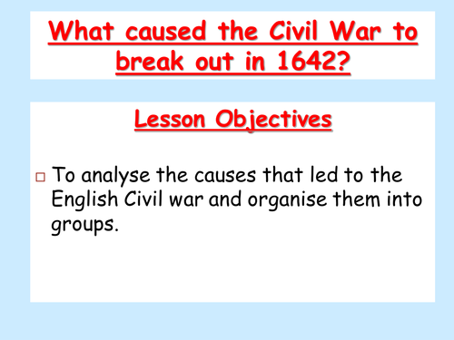 Causes of the English Civil War