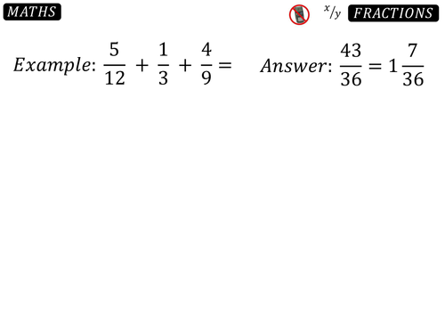Hard Fractions lesson by danbar1000 - Teaching Resources - TES