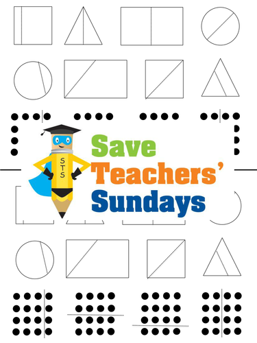 Halves of Shapes Worksheets, Lesson Plans and Plenary