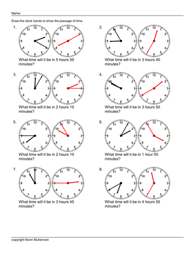 Teaching Resources 100 worksheets Time Passages KS2 Maths Mathematics