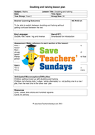 doubling and halving ks1 worksheets lesson plans and