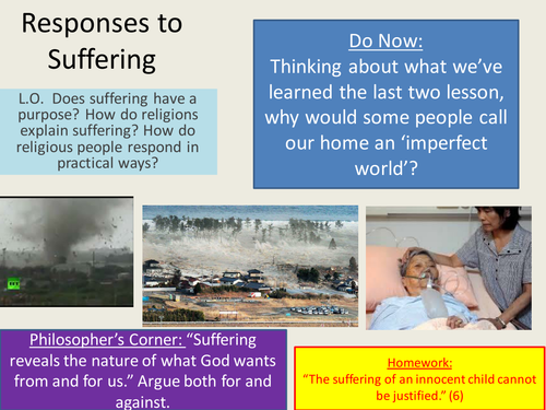 Responses To Suffering Teaching Resources