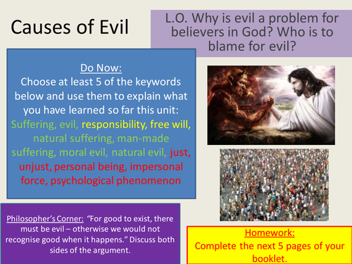 causes-of-evil-teaching-resources