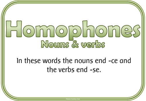 KS2 HOMOPHONES posters / flashcards | Teaching Resources