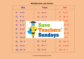 Multiplication and Division KS1 Worksheets, Lesson Plans ...