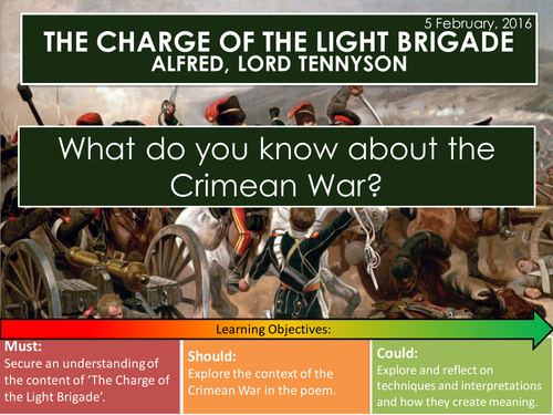 The Charge of the Light Brigade - Alfred Lord Tennyson (Edexcel Conflict Poetry Cluster GCSE 1-9)