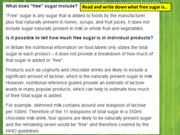 Sugar | Teaching Resources