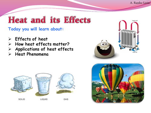 Effects of Heat (Physics) by Teacher_Rambo - Teaching Resources - TES