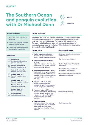 Evolution and penguins KS2 Science | Teaching Resources