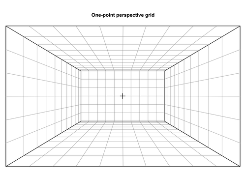 One Point Perspective Grid