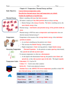 Section 16 1 Thermal Energy And Matter Fill Online Printable Fillable Blank Pdffiller