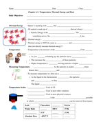 Heat And Temperature Worksheet Promotiontablecovers