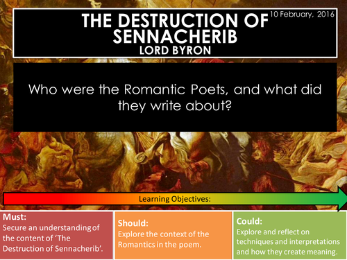 The Destruction of Sennacherib - Lord Byron (Edexcel Conflict Poetry Cluster GCSE 1-9)