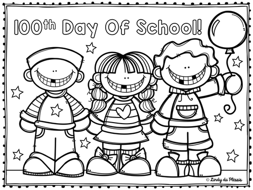 100th Day of School Read and Color PowerPoint | Teaching Resources