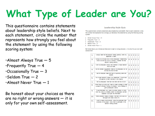 Leadership styles case studies free