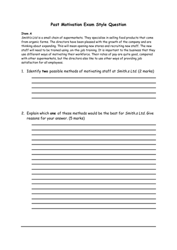 Appraisals & People in Business Revision Lesson - PPT, Worksheets ...