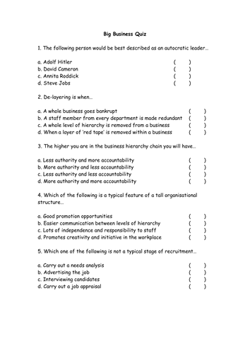 Appraisals & People in Business Revision Lesson - PPT, Worksheets ...