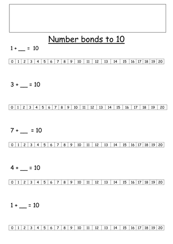 Number bond sentences with missing numbers