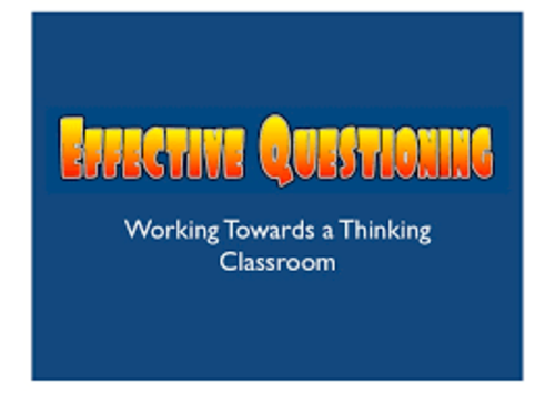 Effective Questioning in the Primary Classroom | Teaching Resources