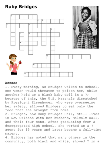 Ruby Bridges Crossword 
