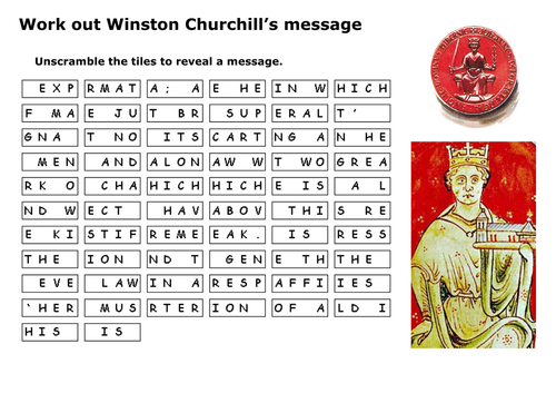 Magna Carta Message Puzzle