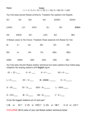 Roman Numerals: Presentation, 3 Differentiated Worksheets and Word ...