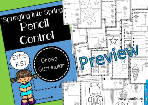 Springing into Spring Pencil Control for EYFS/KS1