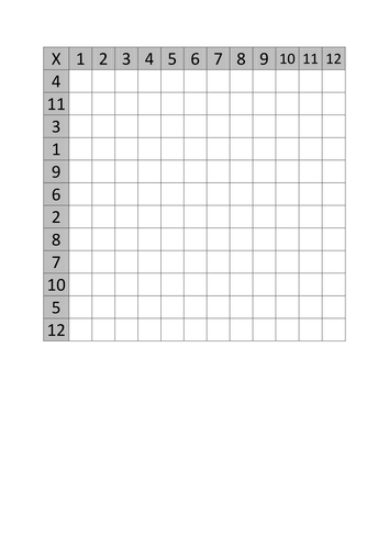 blank grids to print