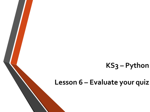 Python KS3 Lessons | Teaching Resources