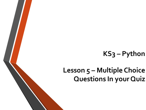 Python KS3 Lessons | Teaching Resources