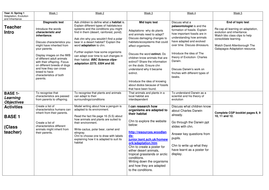 Presentations and Planning for Evolution, Adaptation and Inheritance ...