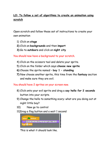 Scratch Year 3 And 4 Unit Of Work With Worksheets Teaching Resources