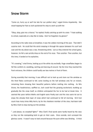 Snow falling essay picture
