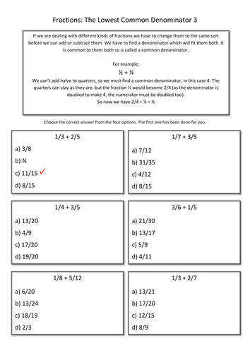 15 KS2 Fractions Worksheets by smithy123 - Teaching Resources - TES