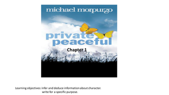 Private Peaceful | Teaching Resources