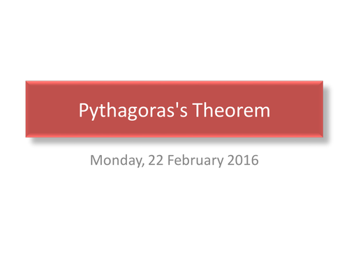 Pythagoras Theorem