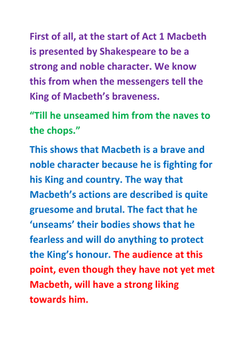 theme of power macbeth essay