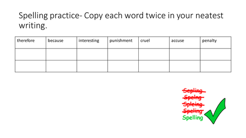 Capital punishment-Low Ability and EAL persuasive writing