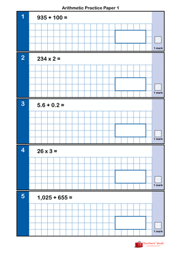 year-6-sats-style-arithmetic-practice-paper-1-by-helenrachelcrossley