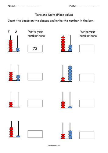 Worksheets Abacus Worksheets place value worksheets abacus free set of suitable for ks1 pairs