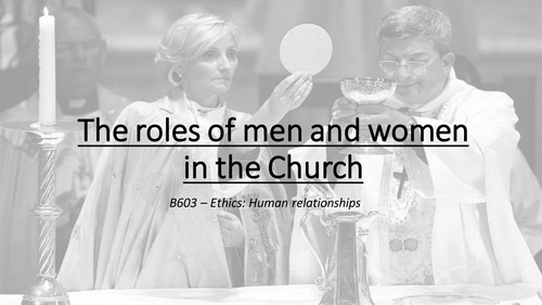 The roles of men and women in the Church | Teaching Resources